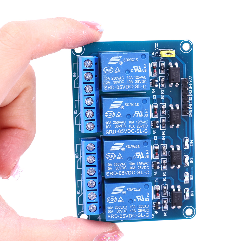 Relay Module 4 Channel - 5V 12V 4 Channel Relay Board