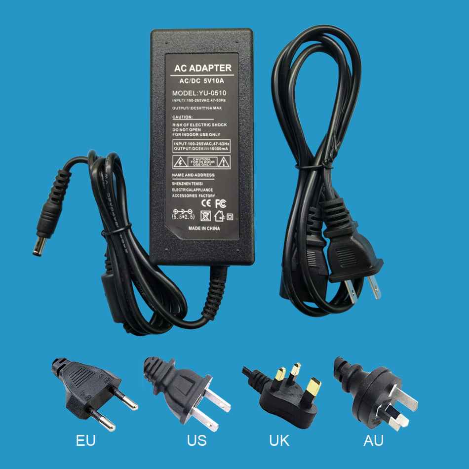 Ws2812B Strip 5V - 50W 5V 10A LED Power Supply