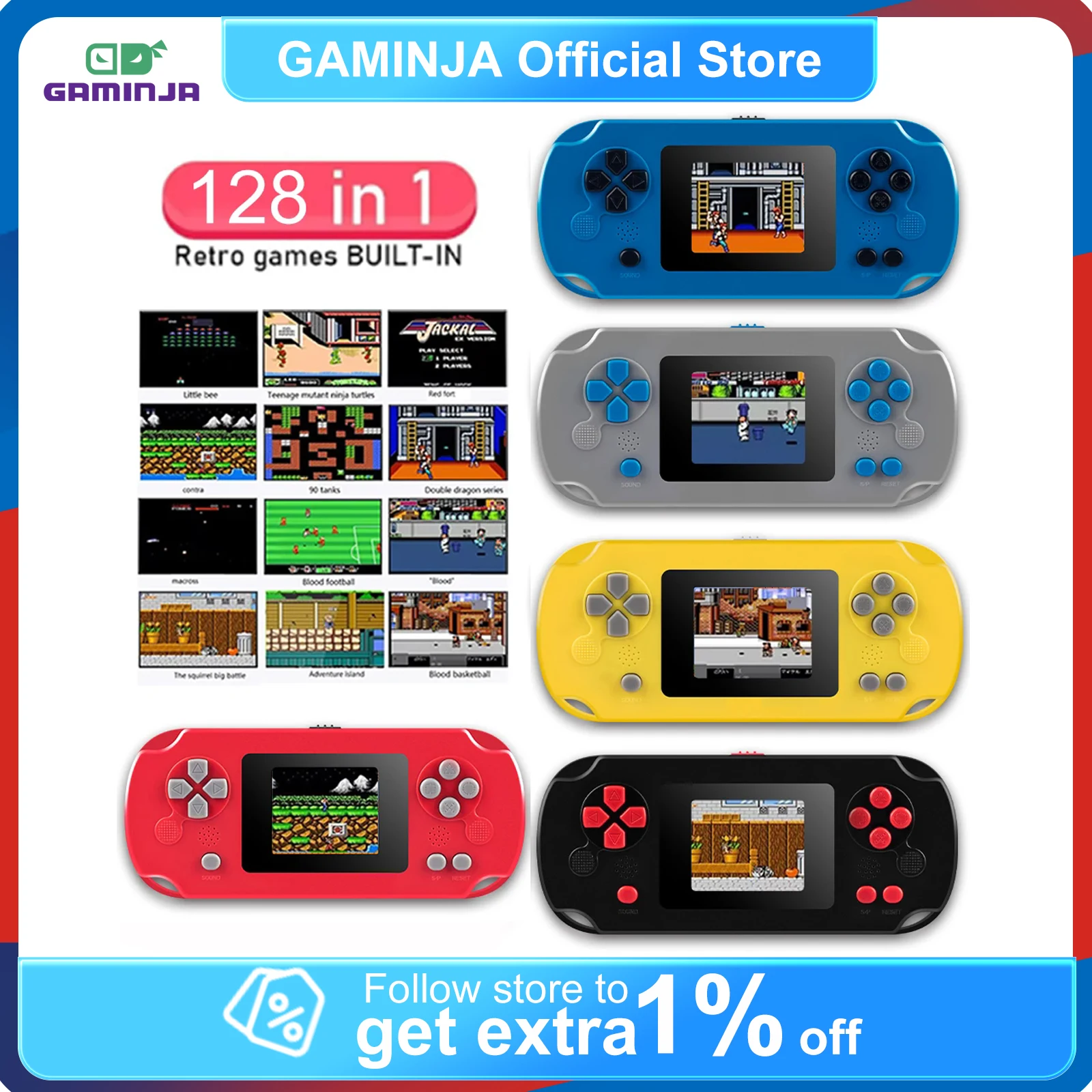 Tft Display 2.4 - GAMINJA GC31 Classic Retro Game Console