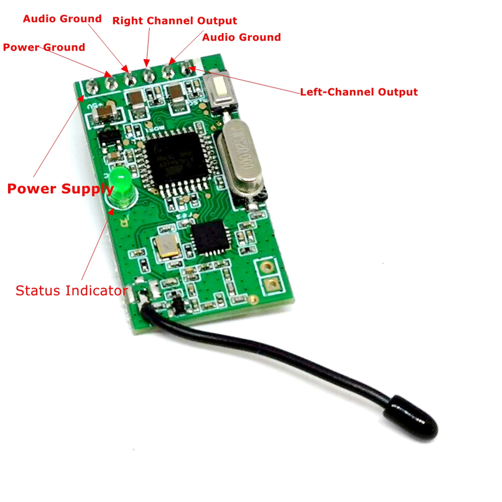 Nrf24L01 - 2.4G NRF24L01 Wireless Digital Audio Transceiver