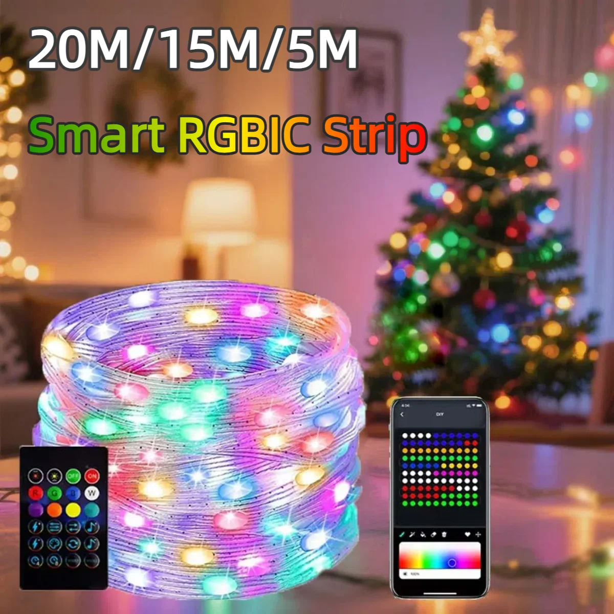 Ws2812B Strip 5V - 20M/10M/5M Smart USB 5V LED String