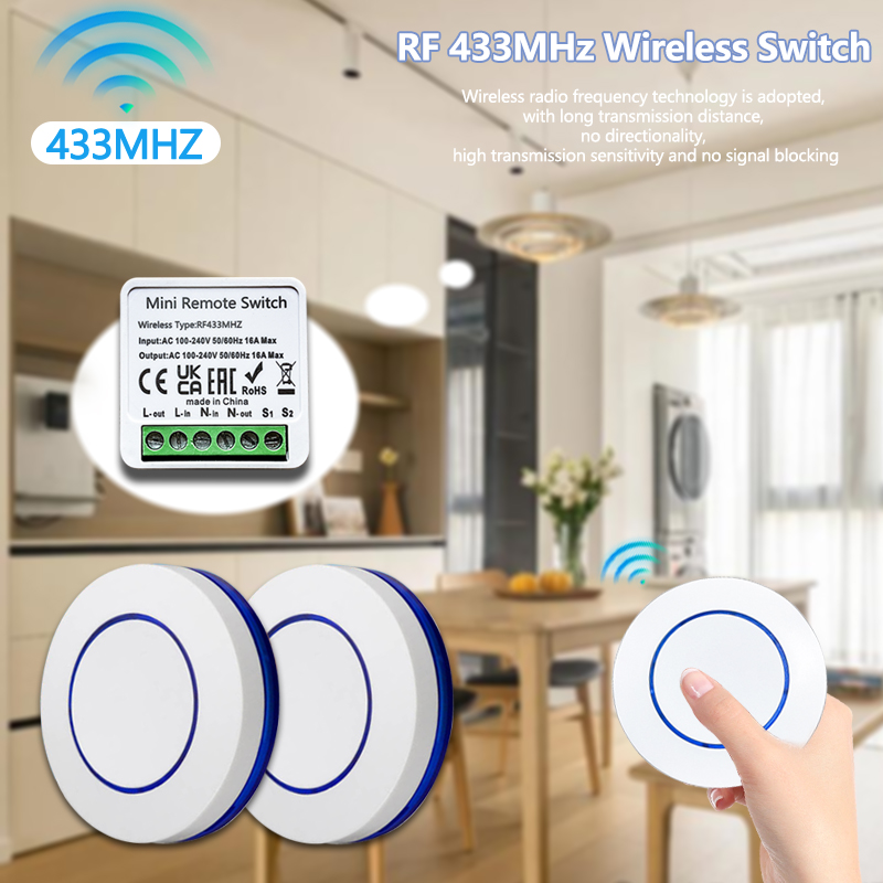 Joystick Module - 433HMz Wireless Light Switch 10A Relay