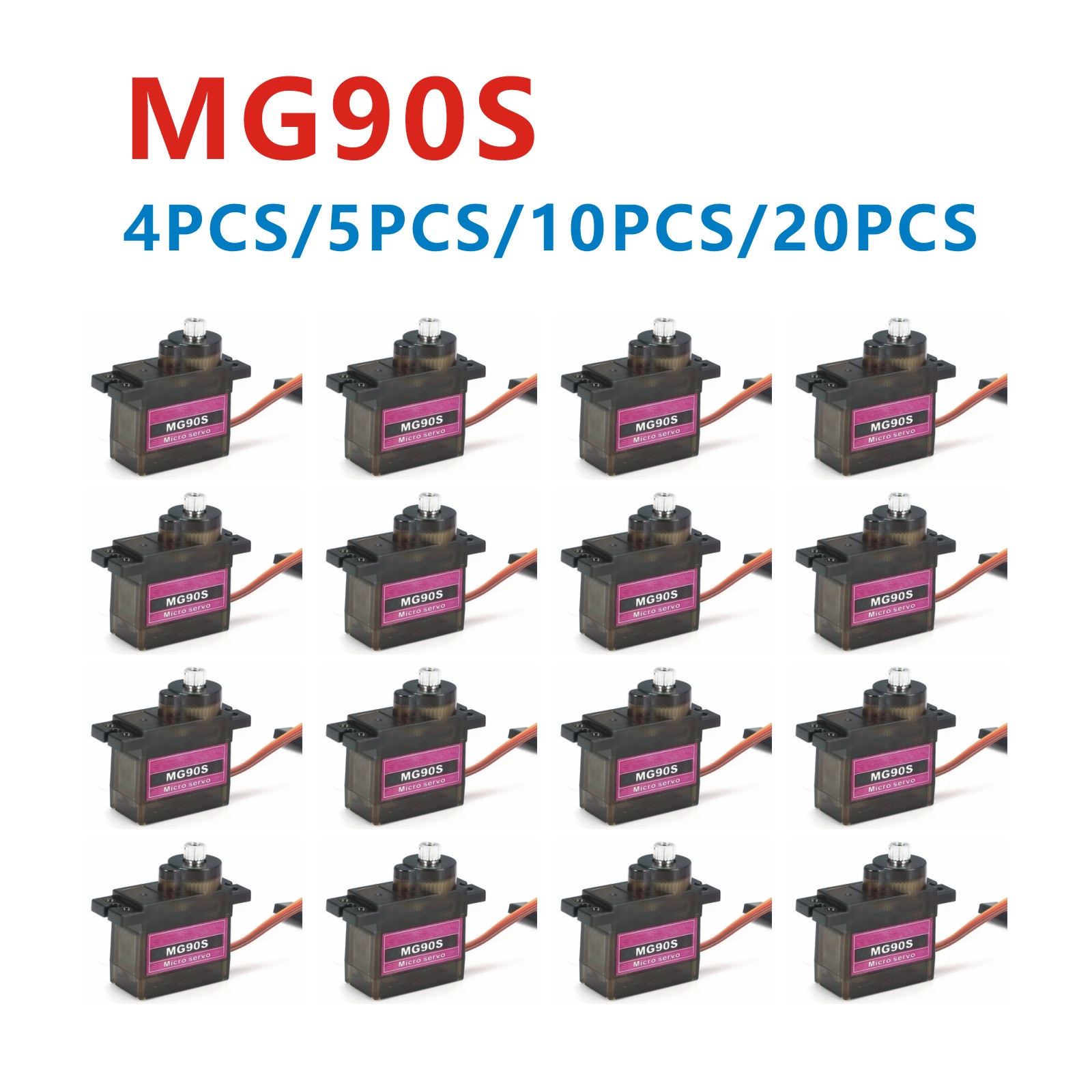 Servo Sg90 - 4/5/10/20PCS MG90S Metal Gear RC Micro