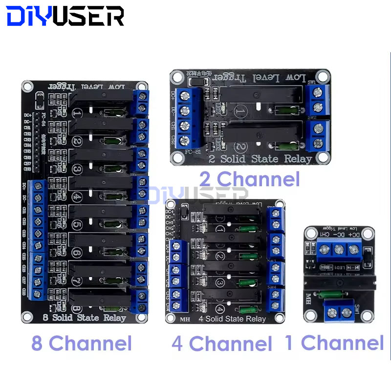 Relay Module 4 Channel - DIYUSER 5V 1 2 4 8