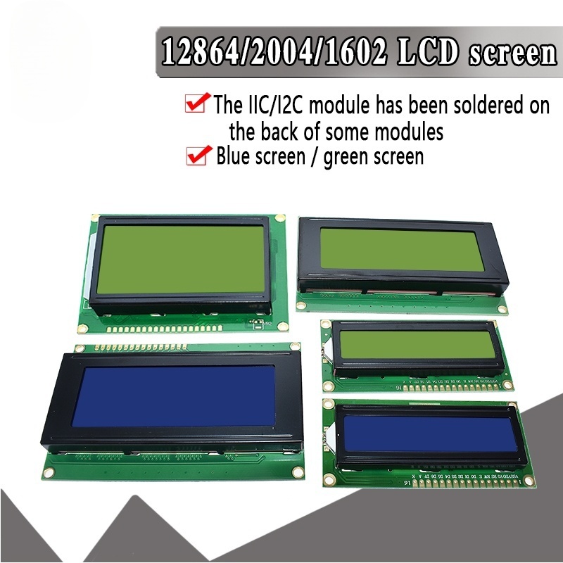Lcd 1602 - LCD 1602 2004 Module Blue Green