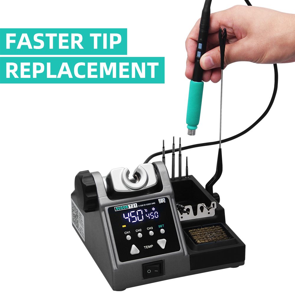 SUGON T21 Soldering Station Co - Soldering Iron Temperature Probe 评论和价格