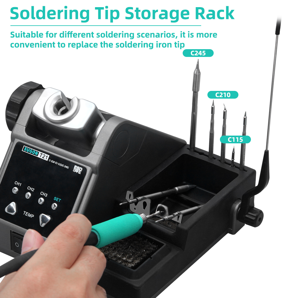 SUGON T21 Soldering Station Co - Soldering Iron Temperature Probe 评论和价格