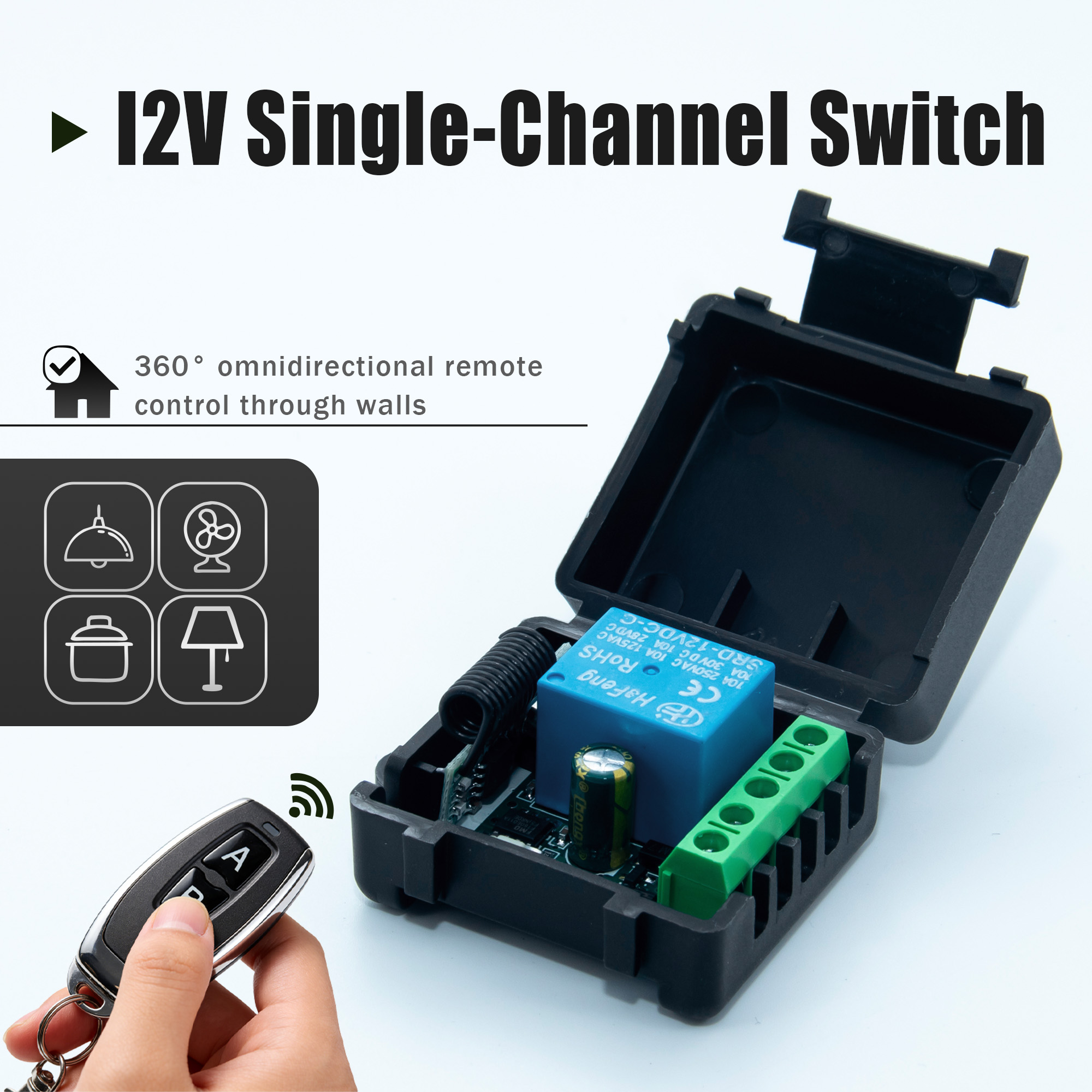 DC 12V 433MHz Wireless Remote  - Joystick Module 评论和价格