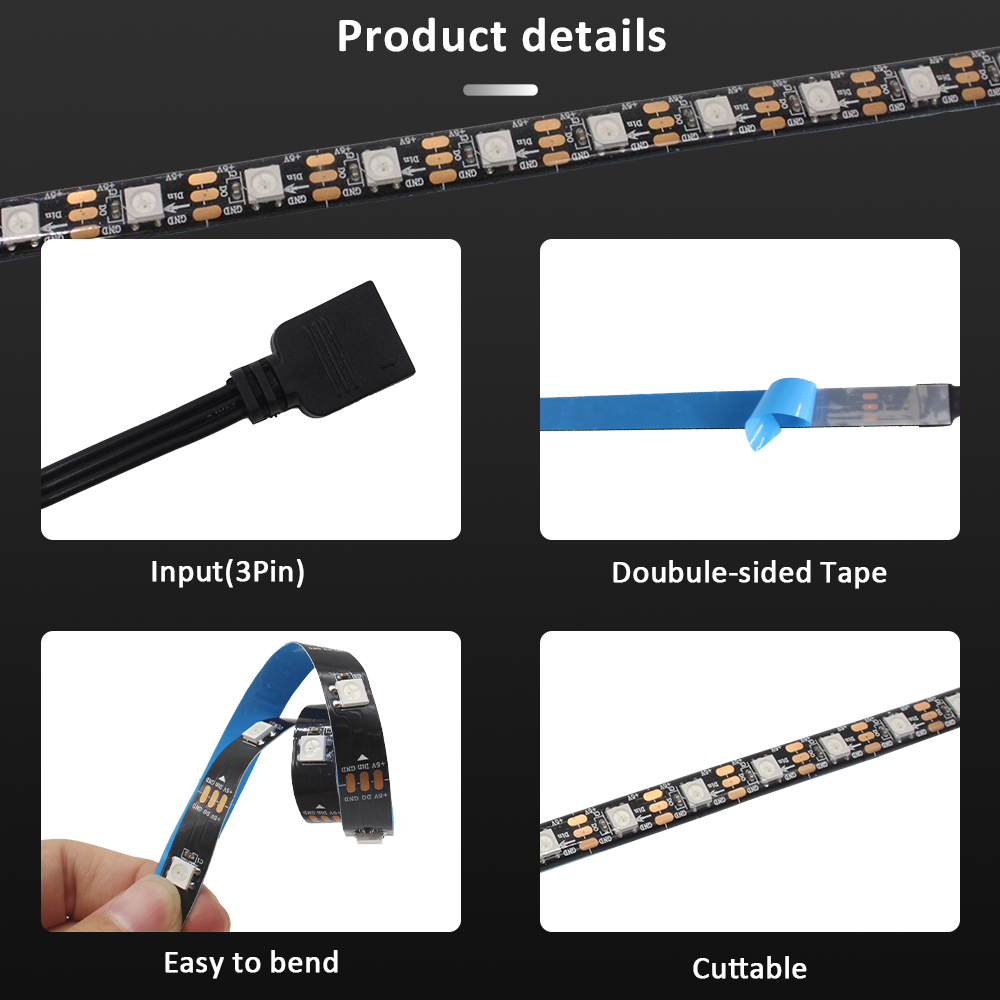 WS2812B 5V 3Pin ARGB LED Strip - Ws2812B Strip 5V 评论和价格