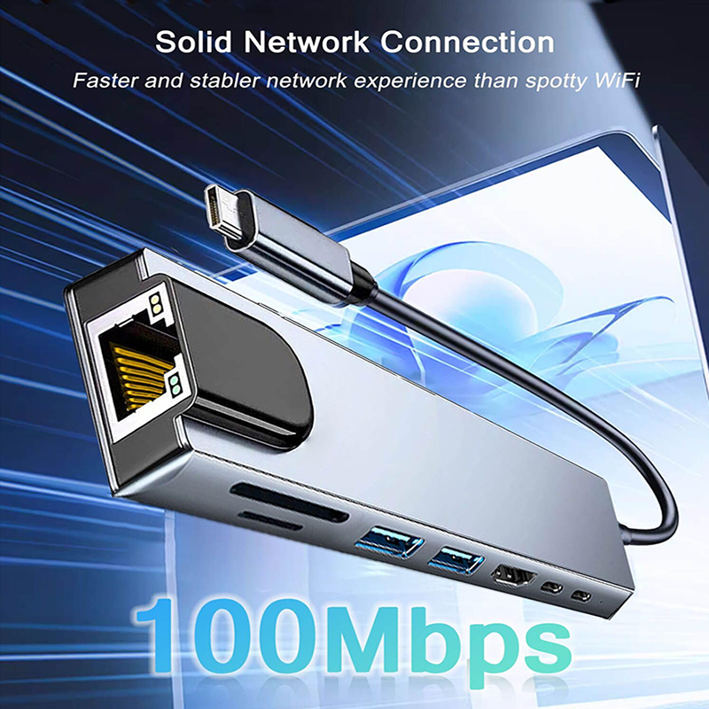 8 In 1 USB Type C Hub for MacB - Sd Card Module 评论和价格
