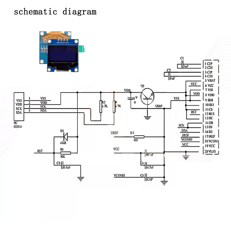 0.96 inch blue yellow blue dua - Oled Display 0.96 评论和价格