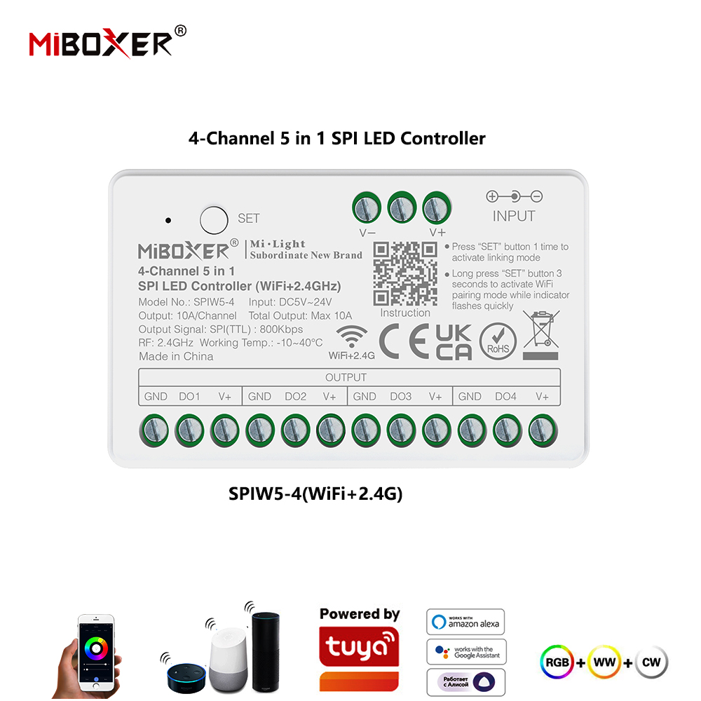 Miboxer SPIW5-4 5in1 SPI LED C - Ws2812B 评论和价格