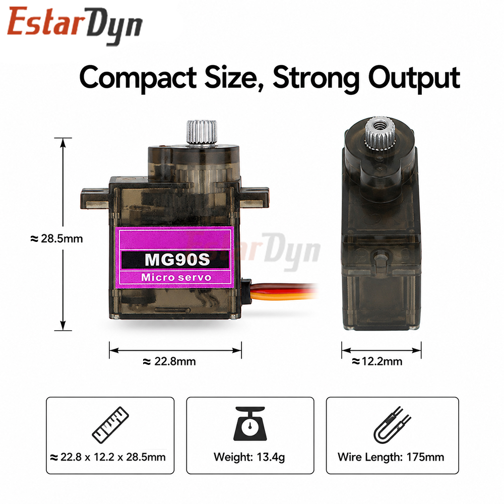 Estardyn MG90S Digital Metal G - Servo Sg90 评论和价格