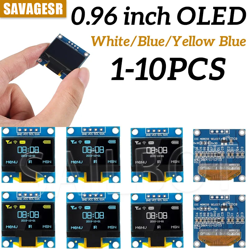 1-10PCS 0.96 Inch OLED Display - Oled Display 0.96 评论和价格