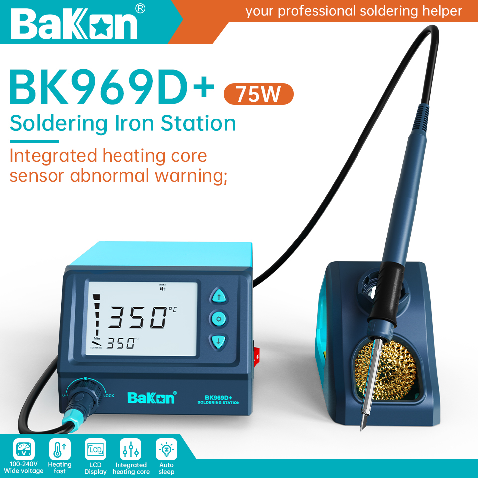 Bakon 75W BK969D+ Soldering St - Soldering Iron Temperature Probe 评论和价格
