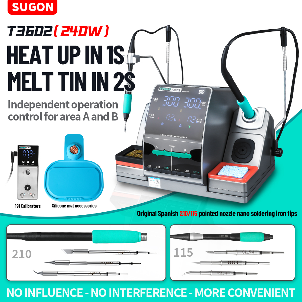 SUGON T3602 240W Soldering Sta - Soldering Iron Temperature Probe 评论和价格