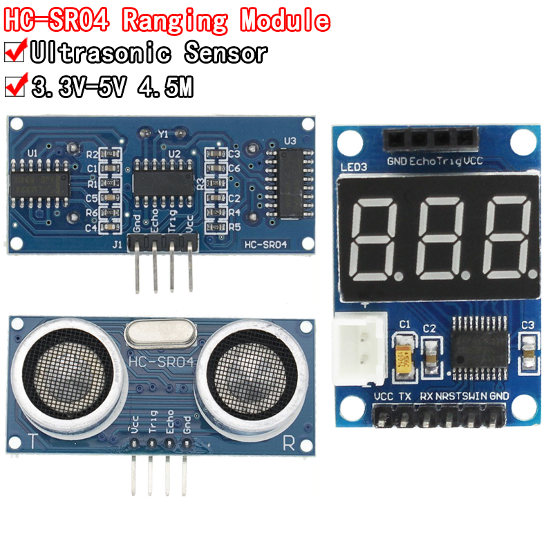 Ultrasonic sensor HC-SR04 HCSR - Ultrasonic Sensor Hc-Sr04 评论和价格