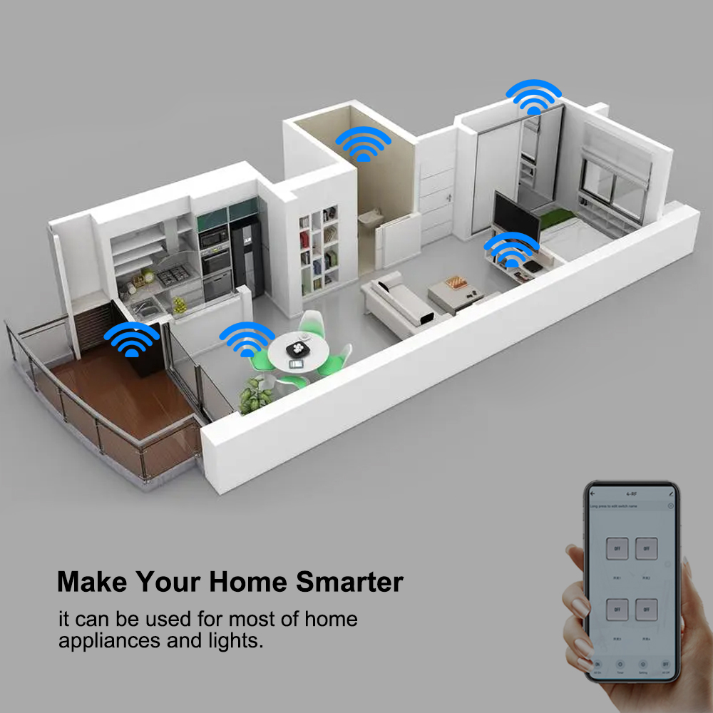 Smart Tuya Switch 4CH Relay Mo - Relay Module 4 Channel 评论和价格