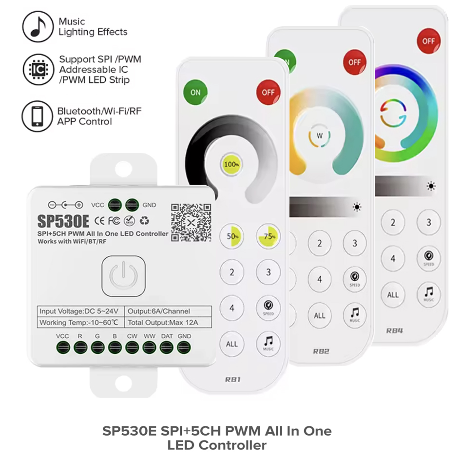 SP530E All In One LED Controll - Ws2812B Strip 5V 评论和价格