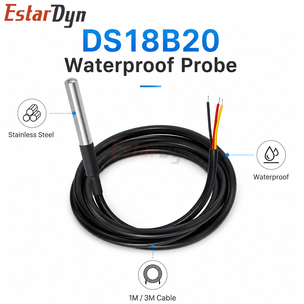 Estardyn DS18B20 Waterproof Di - Ds18B20 评论和价格