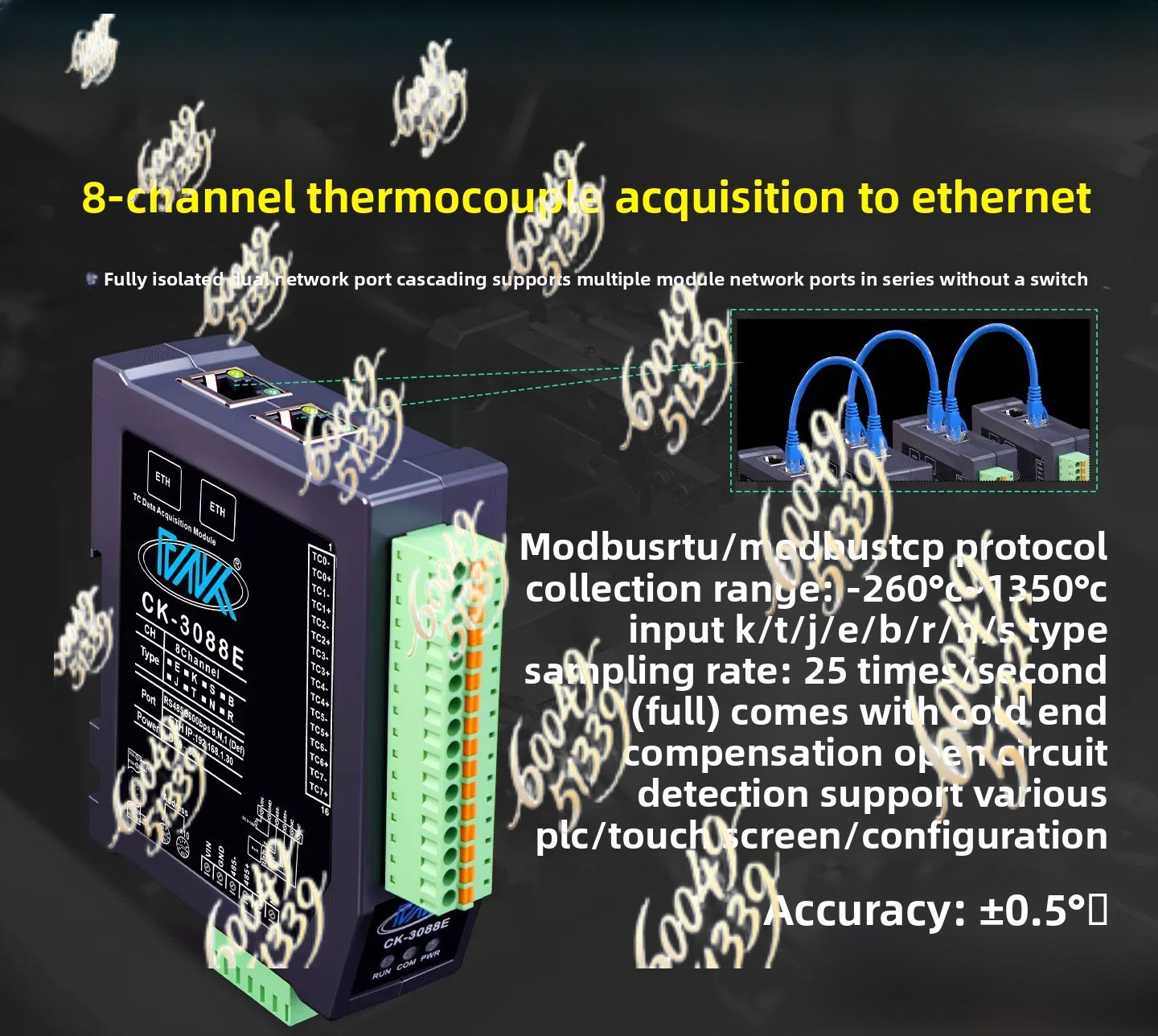 apply to 8CH Fully Isolated K- - Thermocouple Module K Type 评论和价格