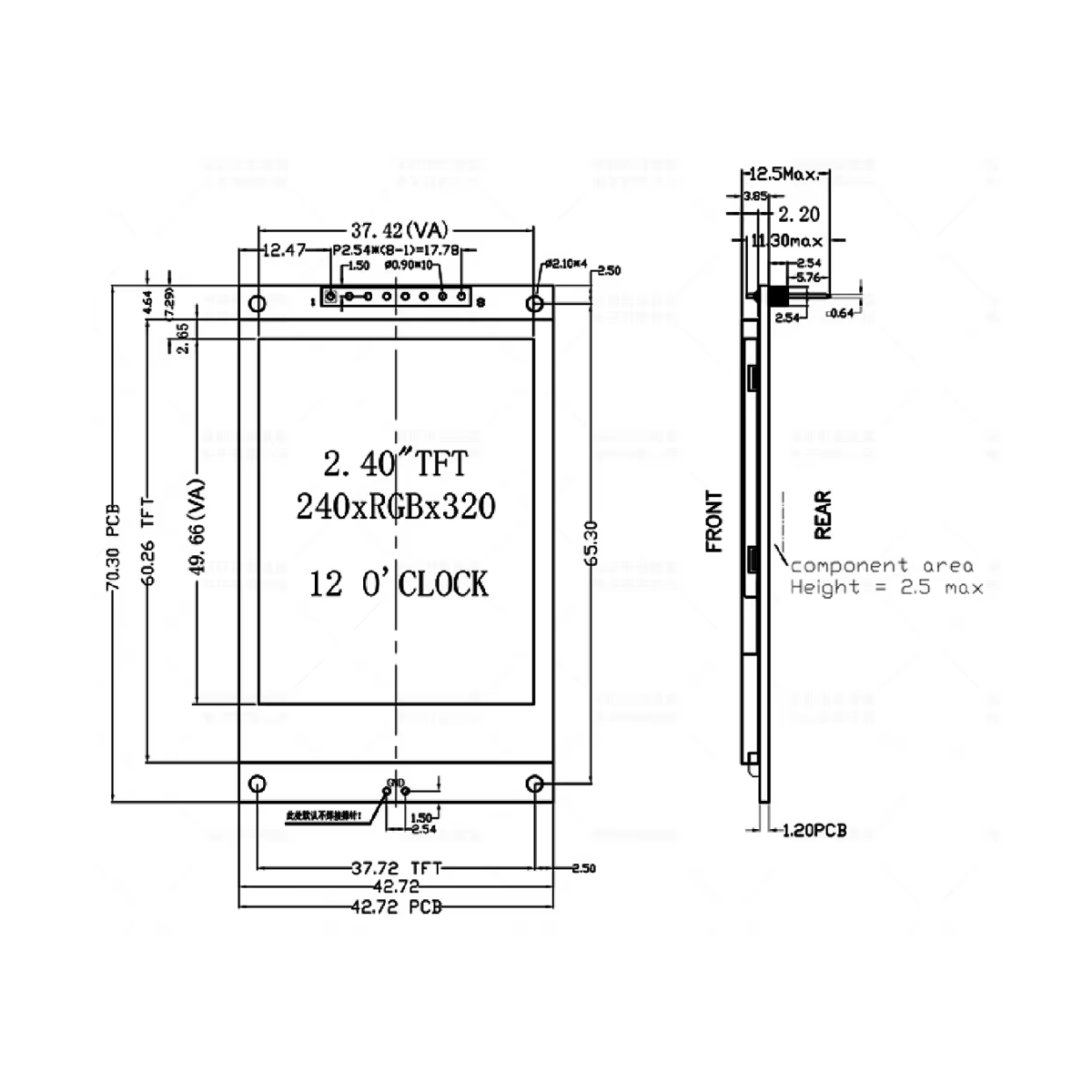 2.4 Inch TFT LCD Display Modul - Tft Display 2.4 评论和价格