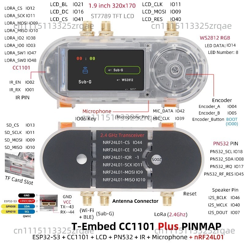 T-Embed CC1101 ESP32-S3 Develo - Nrf24L01 评论和价格