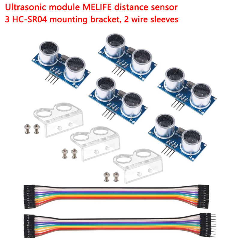5 ultrasonic modules, MELIFE d - Ultrasonic Sensor Hc-Sr04 评论和价格