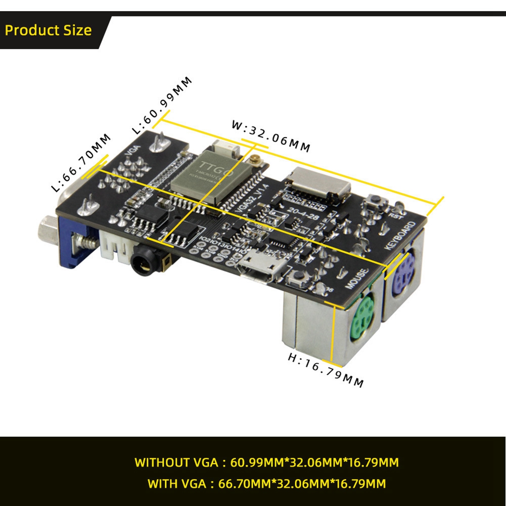 Hot sale FabGL VGA32 VGA ESP32 - Joystick Module 评论和价格