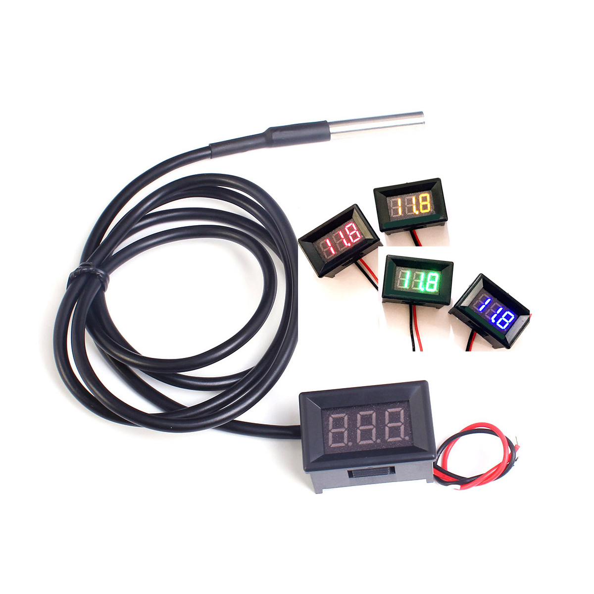 DC 12V 24V DS18b20 LED Digital - Ds18B20 评论和价格