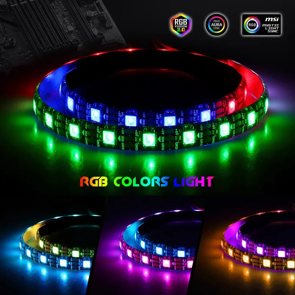 PC LED Strip Light WS2812b ARG - Ws2812B Strip 5V 评论和价格