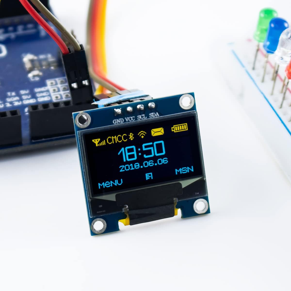 5 Pcs 0.96 Inch OLED I2C IIC D - Ssd1306 评论和价格