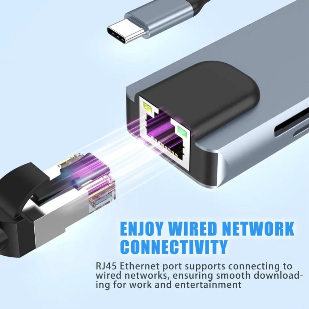 USB C Hub 8/7 in 1 4K HDMI Ada - Sd Card Module 评论和价格