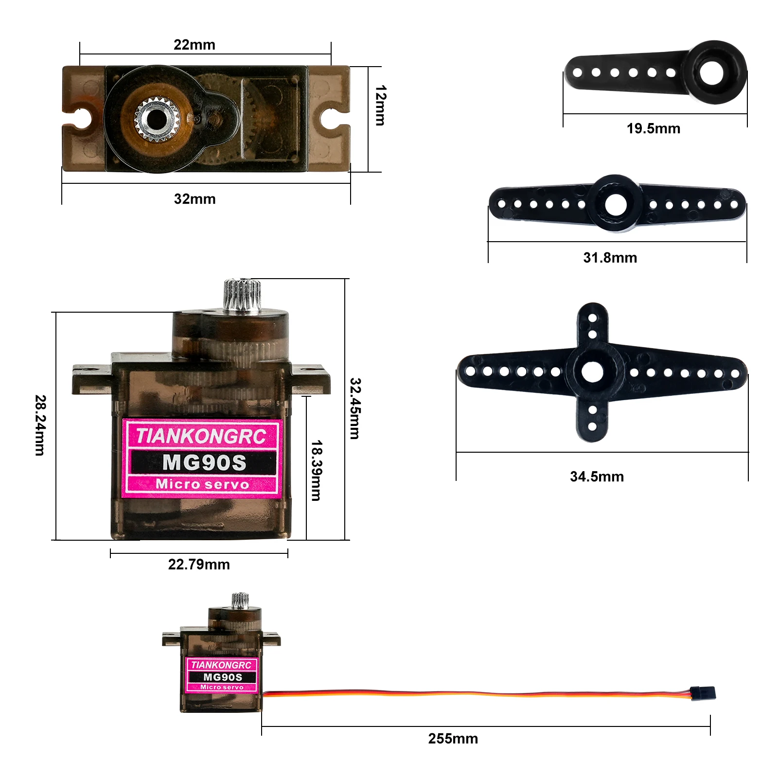 MG90S 9g Micro Analog Servo Mo - Servo Sg90 评论和价格