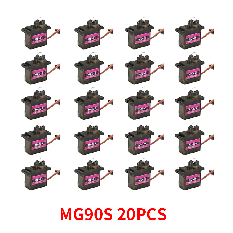 4/5/10/20PCS MG90S Metal Gear  - Servo Sg90 评论和价格