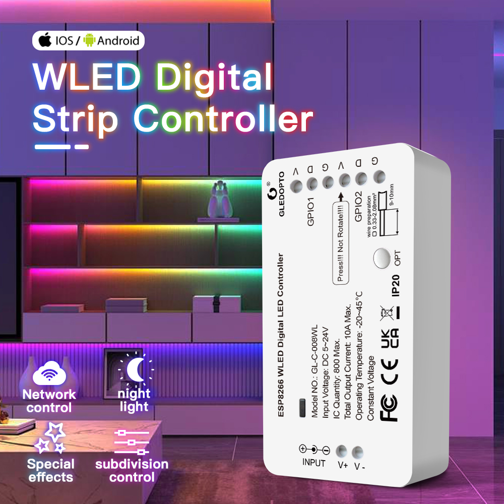 5V-24V WLED RGB RGBW Digital S - Ws2812B Strip 5V 评论和价格