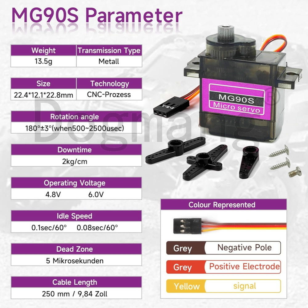 MG90S Servo 1/2/4/10/20/50 Pcs - Servo Sg90 评论和价格