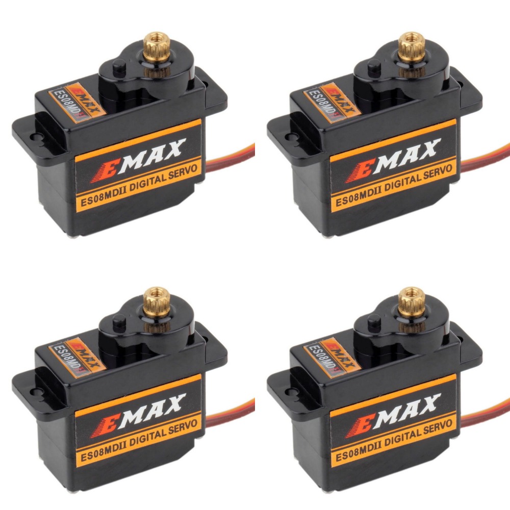 4pcs EMAX ES08MDII ES08MD II D - Servo Sg90 评论和价格