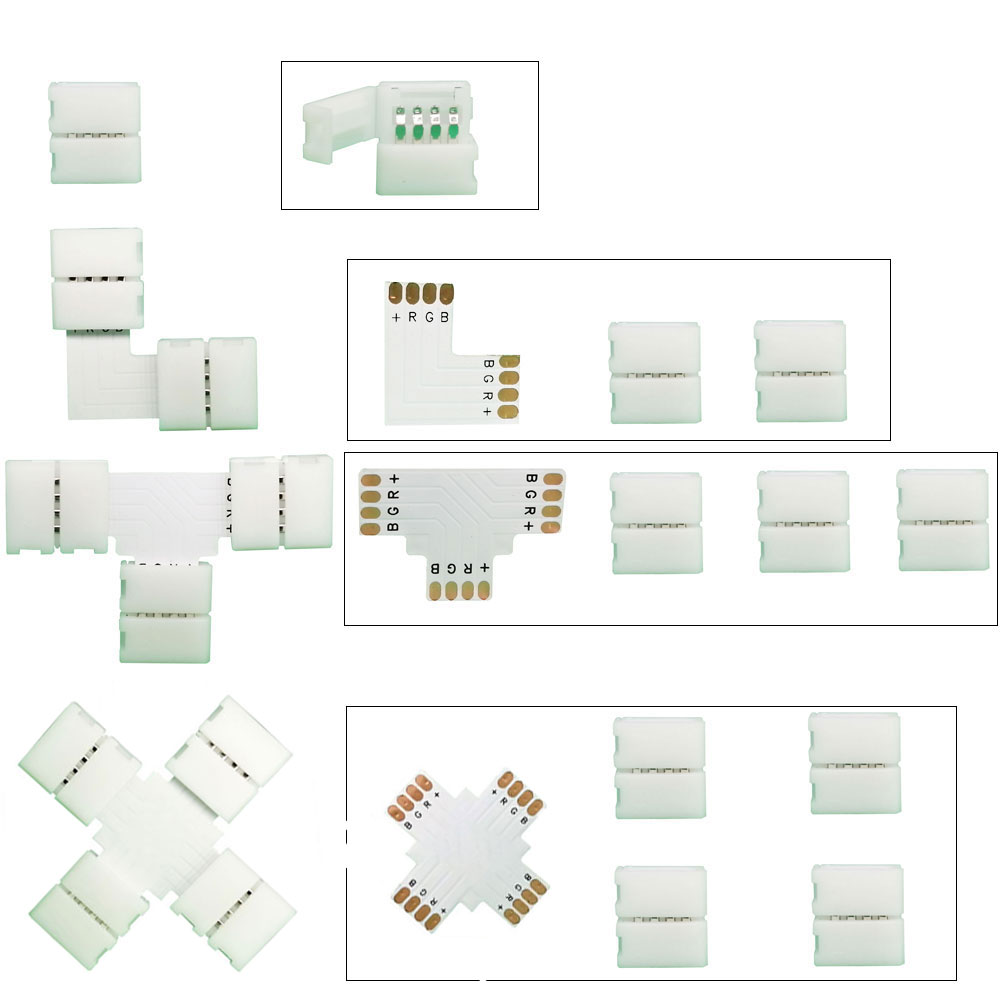 5PCS 10mm L / T / X Shape Conn - Ws2812B 评论和价格