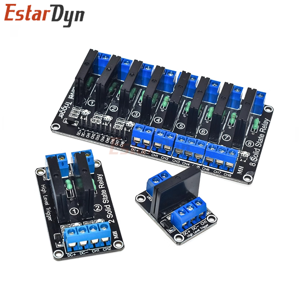 5V 1 2 4 8 Channel SSR G3MB-20 - Relay Module 4 Channel 评论和价格