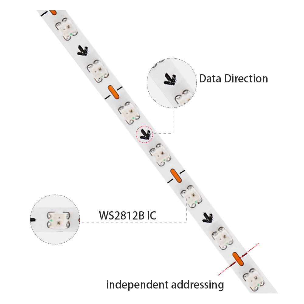2.7mm WS2812B LED Strip Ultra  - Ws2812B Strip 5V 评论和价格