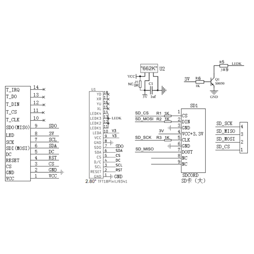 2.8 Inch TFT LCD Display Modul - Ili9341 评论和价格