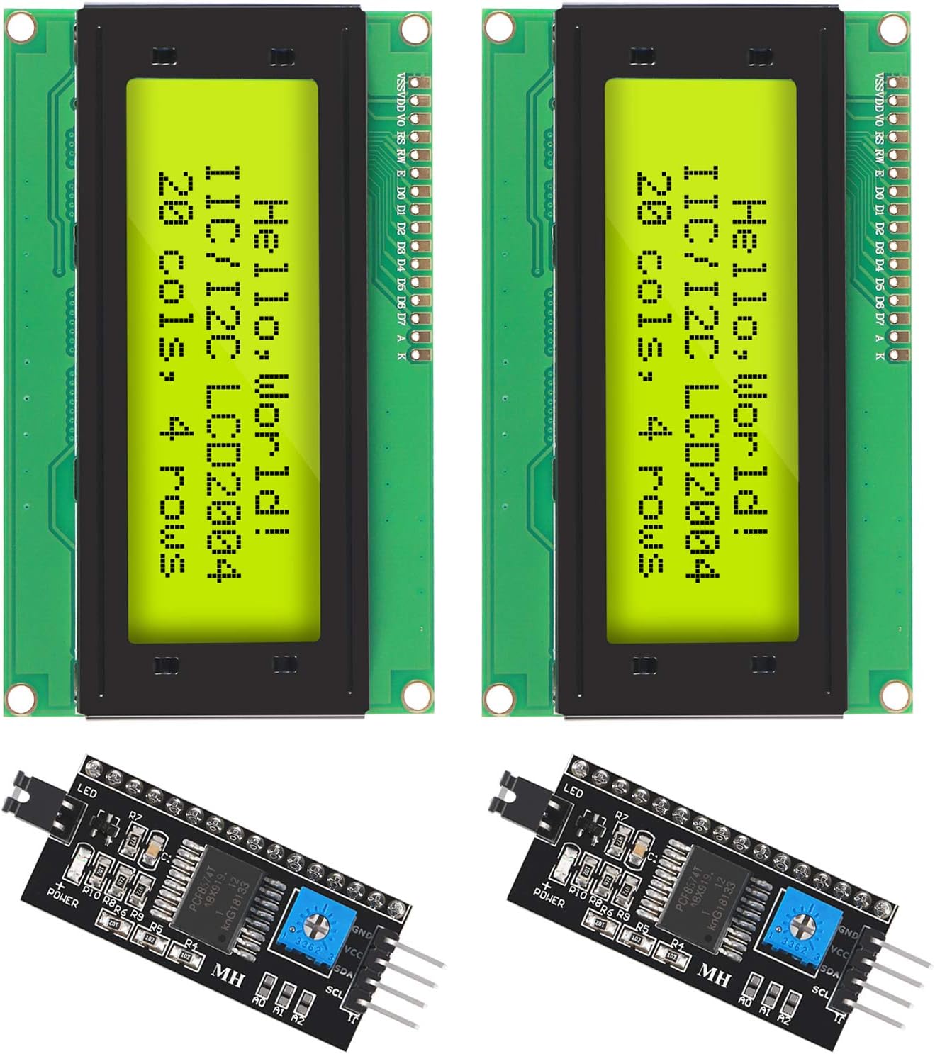 2PCS IIC I2C TWI Serial LCD 20 - Lcd 1602 评论和价格