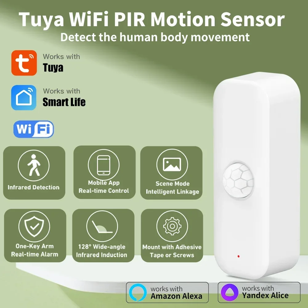 Tuya WiFI Motion Sensor PIR Sm - Pir Motion Sensor 评论和价格