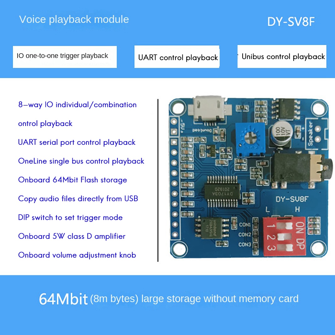 ABZZ-DY-SV8F Voice Playback Mo - Sd Card Module 评论和价格