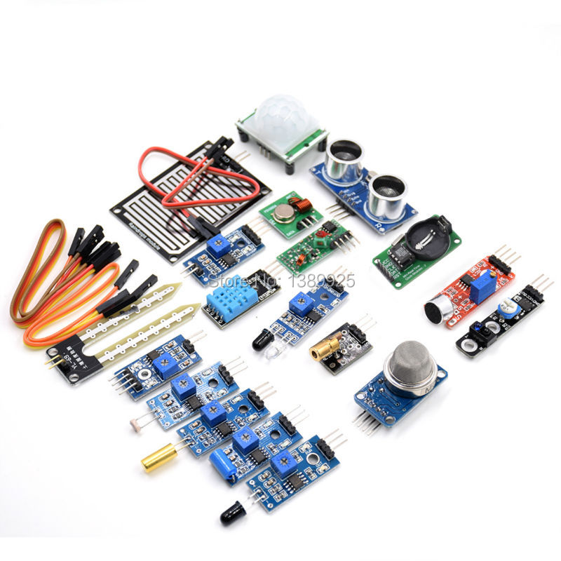 16 Kinds of Sensor Module Kit  - Ultrasonic Sensor Hc-Sr04 评论和价格
